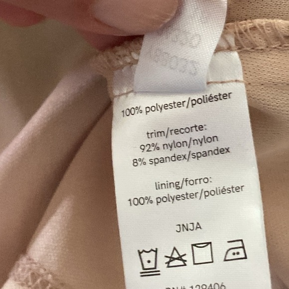 Venus Womens A Line Dress Black Mauve Color Block Halter Neck Lace Trim size S - Picture 7 of 10